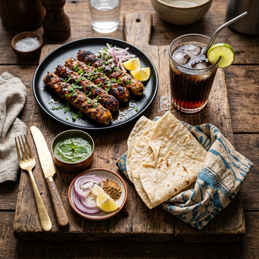 Seek Kabab Meal (Regular + Special + 2 Roti + Campa)